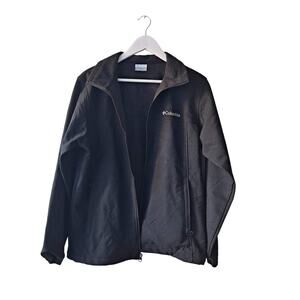 Columbia Mens Bowen Lake Softshell Full Zip Black Jacket Coat Mens Size M